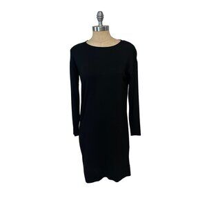 Eileen Fisher Womens Black Long Sleeve Dress XXS